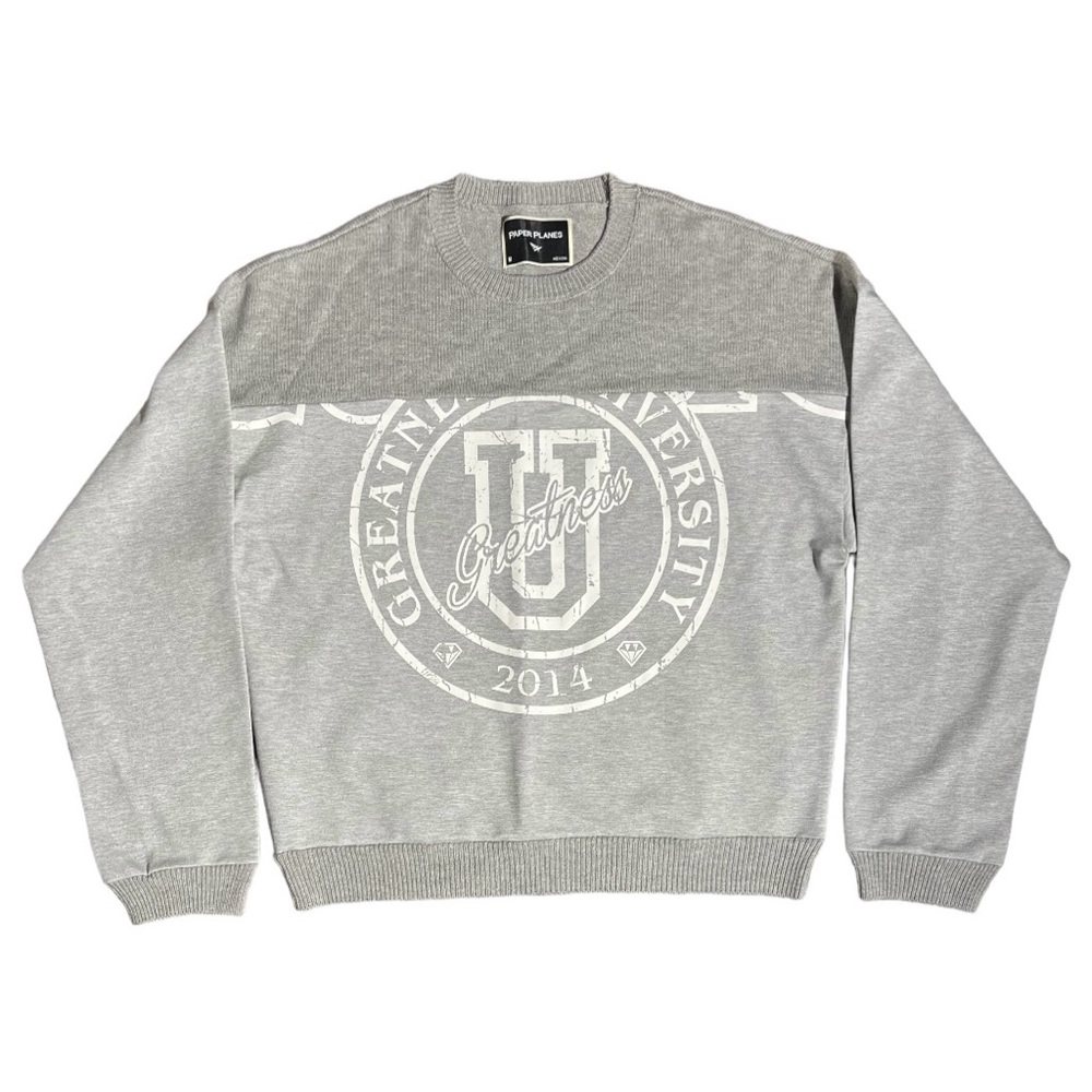 Paper Planes ROC Nation Greatness University Sweatshirt Gray
